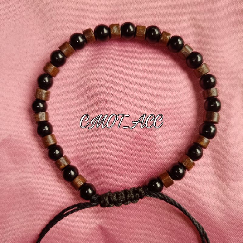 GELANG KAYU COKLAT SERUT