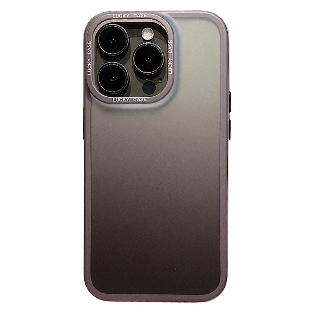 IPHONE Imd Gradient Matte Phone Case Untuk Iphone14Plus13 14 Pro MAX Casing Silikon Lembut Untuk Iphone12 Pro MAX Casing Tahan Guncangan