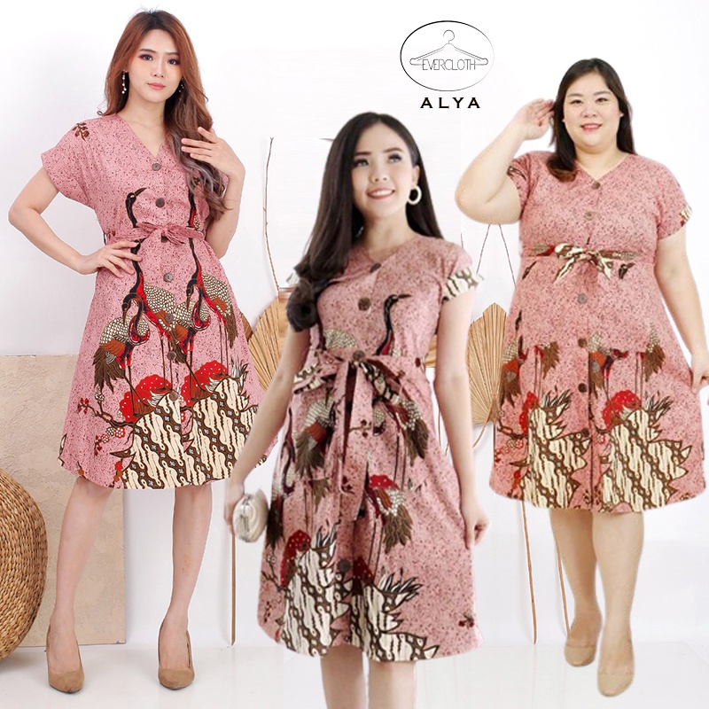 Dress Batik Wanita / Dress Batik / Batik Couple / Dress Wanita / Alya Dress