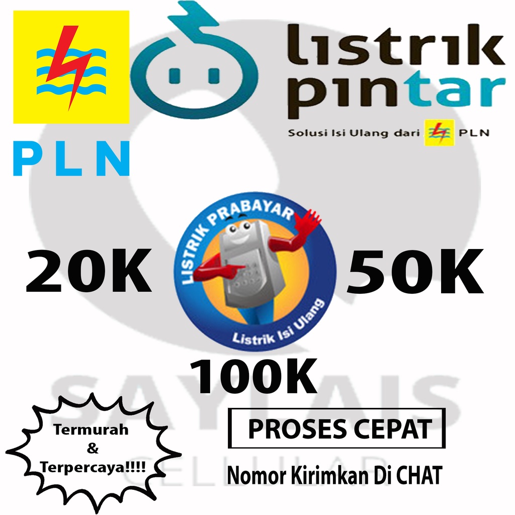 Token Listrik 20rb - 100rb