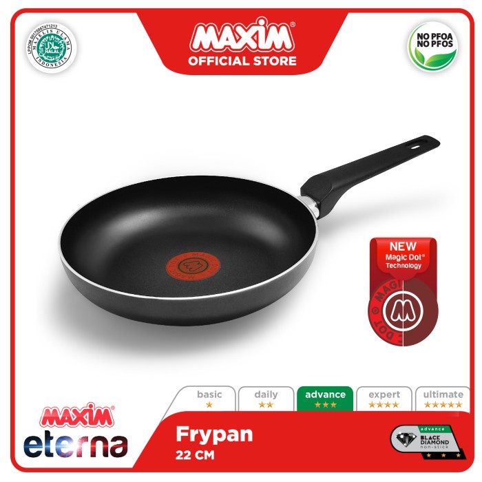 Maxim Eterna Wajan Teflon Anti Lengket 22cm Frypan ORIGINAL
