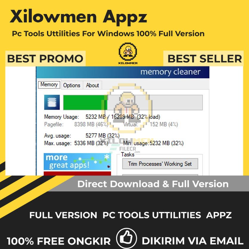 [Full Version] Memory Cleaner Pro PC Tools Software Utilities Lifetime Win OS