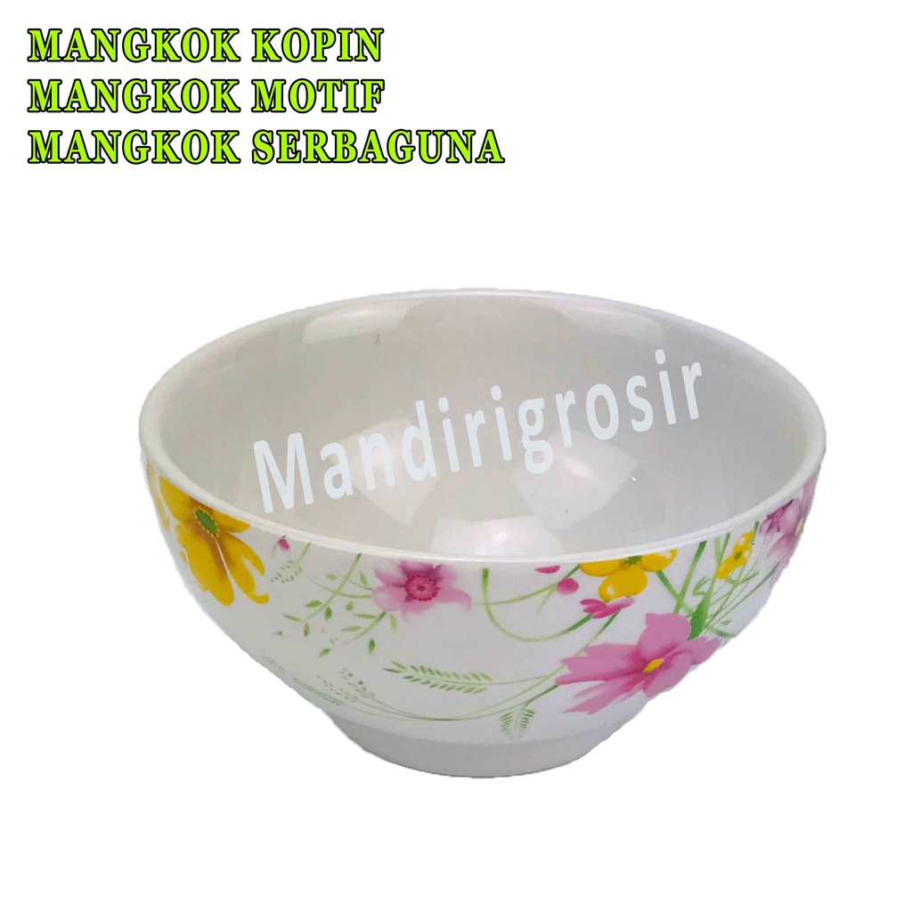 Mangkok Putih Motif * Mangkok Kopin * Mangkok Serbaguna * Mangkok