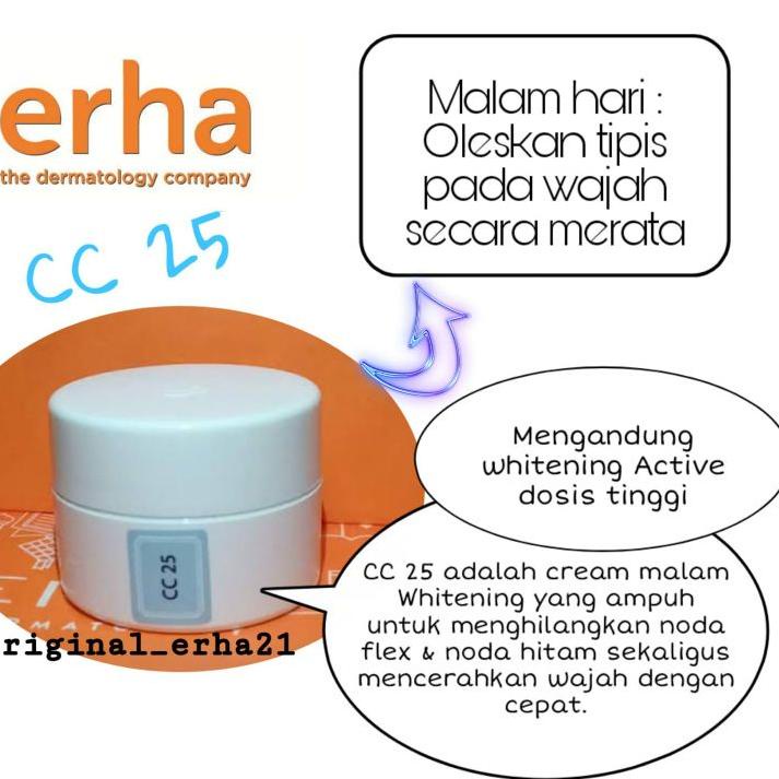 ✈ cream malam erha CC 5 , CC 10 , CC 25 , CC 50 (correcttive cream) ۞