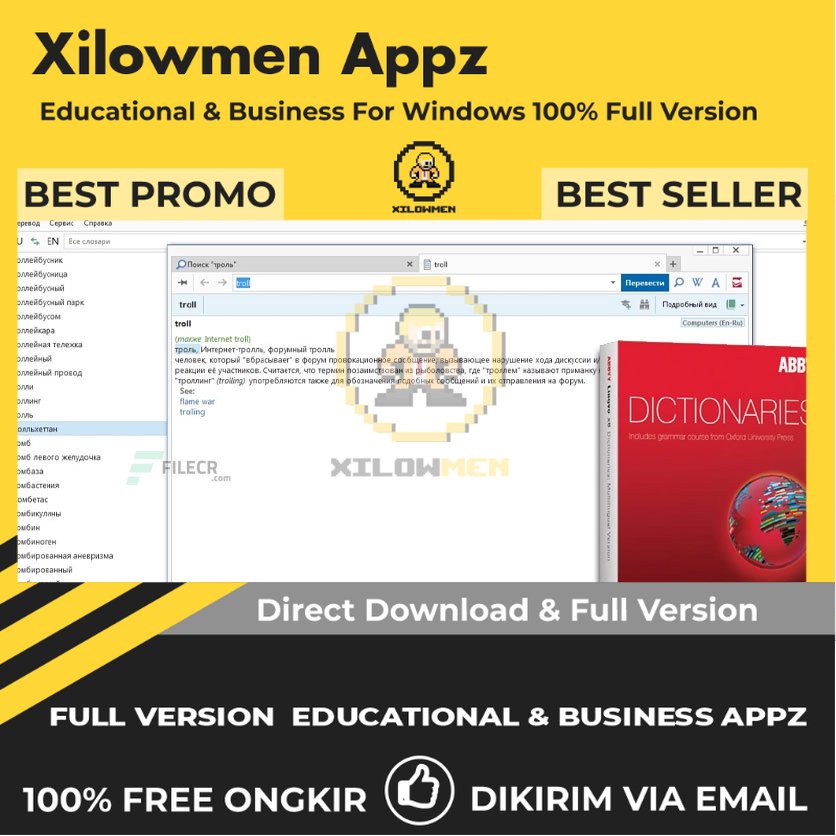 [Full Version] ABBYY Lingvo X6 Professional Pro Educational Business Lifetime Win OS