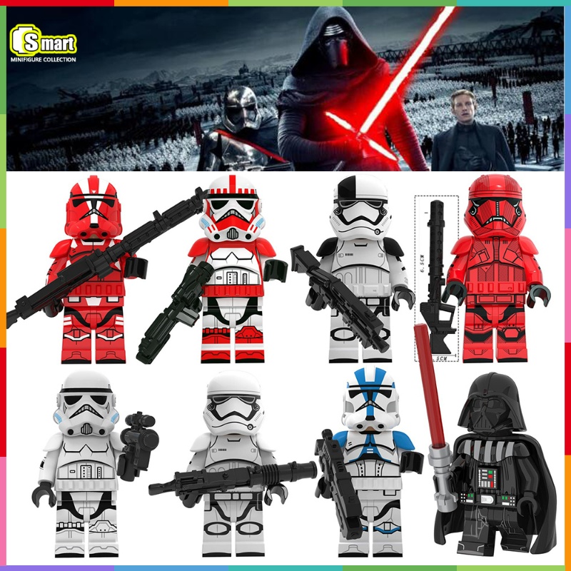 Star Wars Stormtrooper Darth Vader Blok Bangunan Mini Figure Soldier Puzzle Rakitan Koleksi Mainan Hadiah