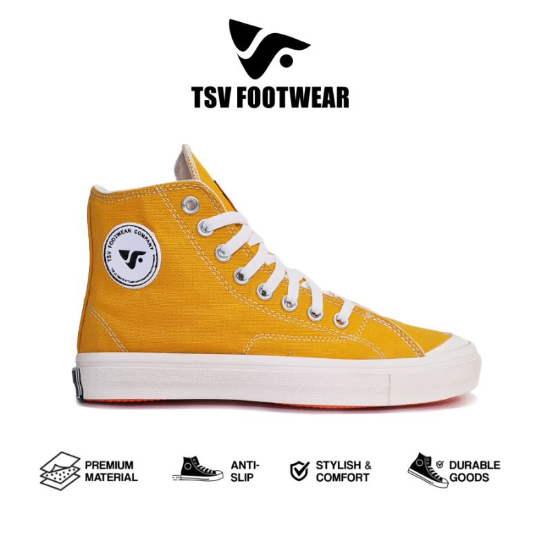 TSV RIVARY_SEPATU WANITA RIVERY HIGH KUNING_SEPATU KASUAL SPORT ZUMBA OBIC RUNNING_SEPATU KEREN ORIG