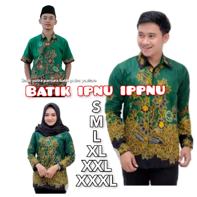 Kemeja Batik IPNU IPPNU Nasional Resmi NU  Blouse Ippnu pekalongan batik Ipnu nasional