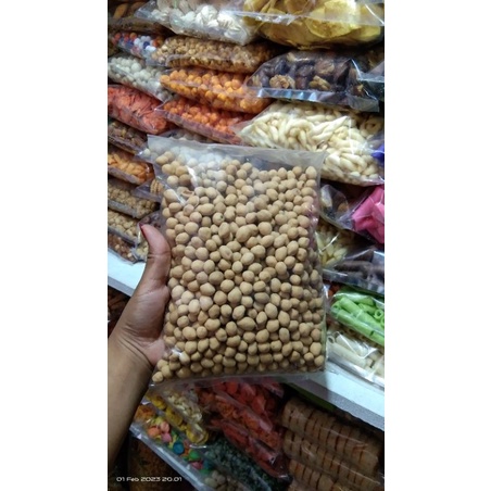 Kacang Atom Oven Asin Manis Kemasan 500gr