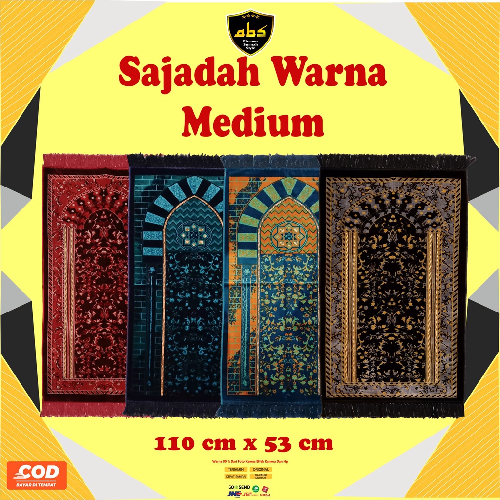 Sajadah Akbar Sedang Motif Warna Perlengkapan Sholat Sajadah Dewasa Pria Wanita