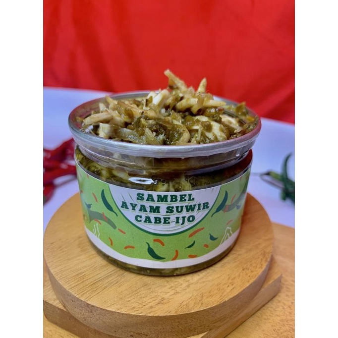 

Sambel Ayam Suwir Cabe Ijo Ukuran 120g