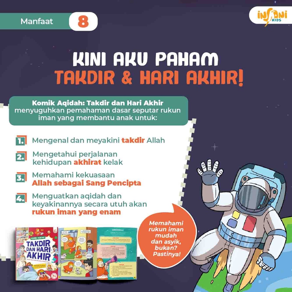 Buku Anak Muslim Komik Aqidah : Takdir dan Hari Akhir - Gema Insani