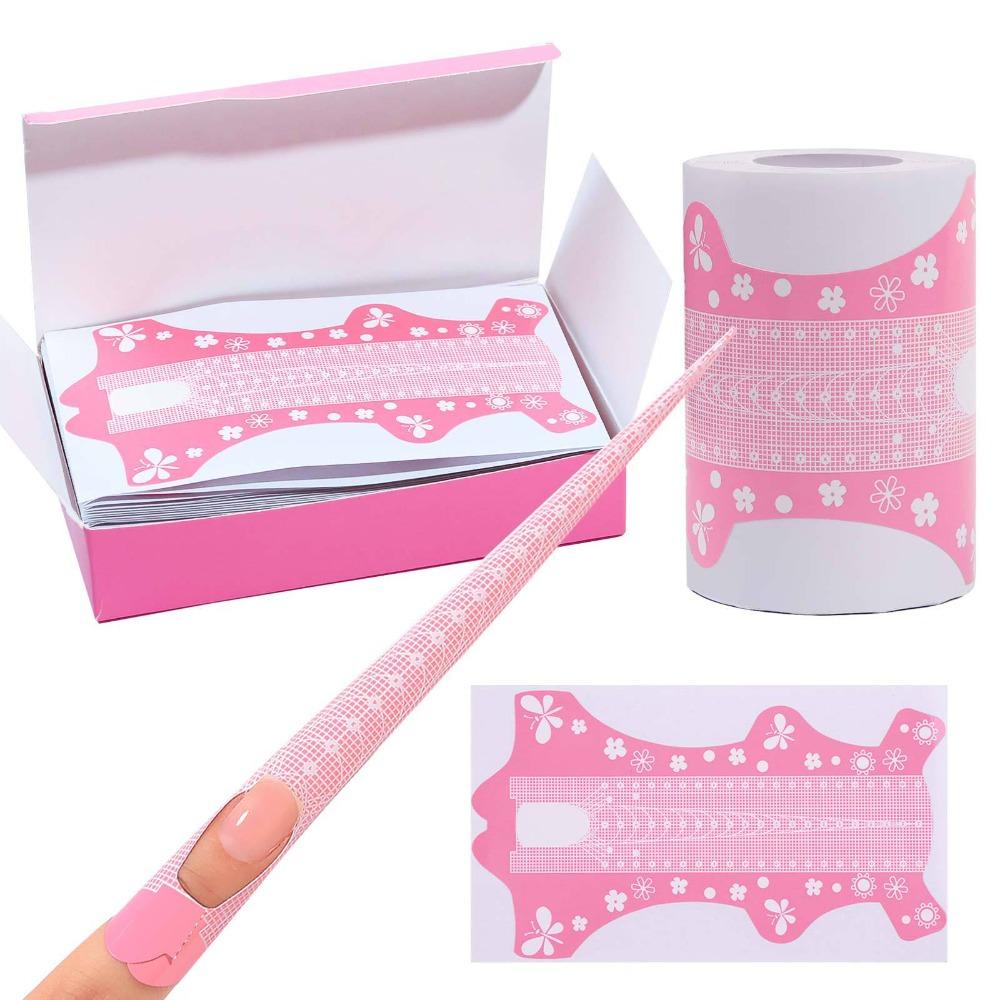 Needway   Nail Paper Tray Nail Supply Manicure DIY Nail Art Tools Perlengkapan Ekstensi Kuku Ekstensi Kuku Stensil