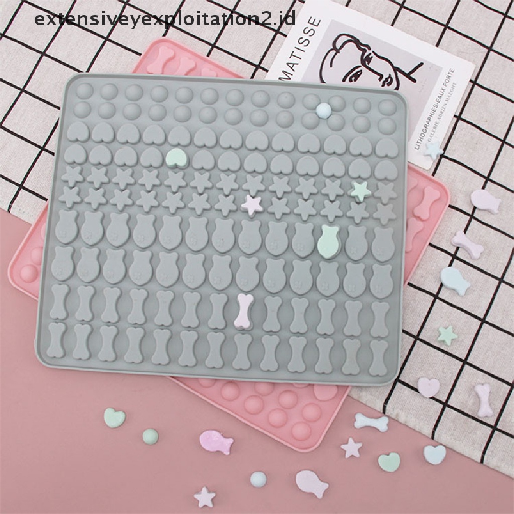 {NEW} 1pc Kartun Mini Tulang Ikan Kecil Cetakan Silikon DIY Kue Biskuit Baking Pan.