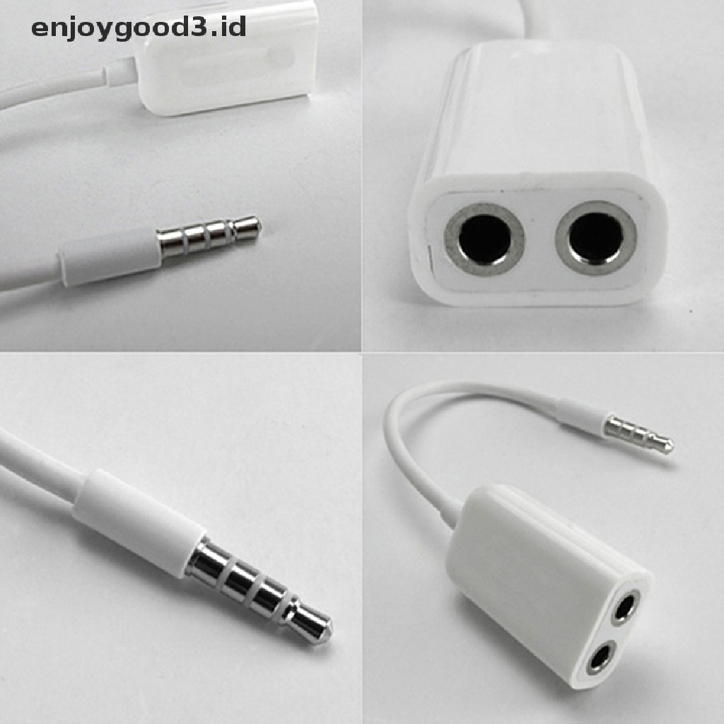 【 Rready Stock 】 1Pc 3.5mm Jack Audio Cable 1 Male To 2 Female Headphone Splitter Y Extension Cable For Car Phone Tablet Audio Cable （ ID ）