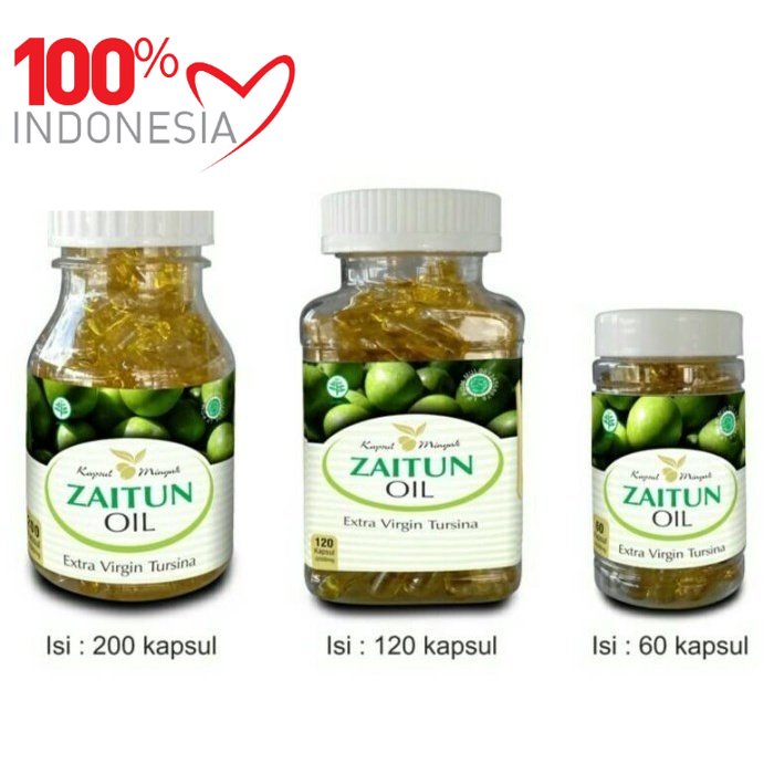 

HIU Kapsul Minyak Zaitun Extra Virgin Tursina isi 60