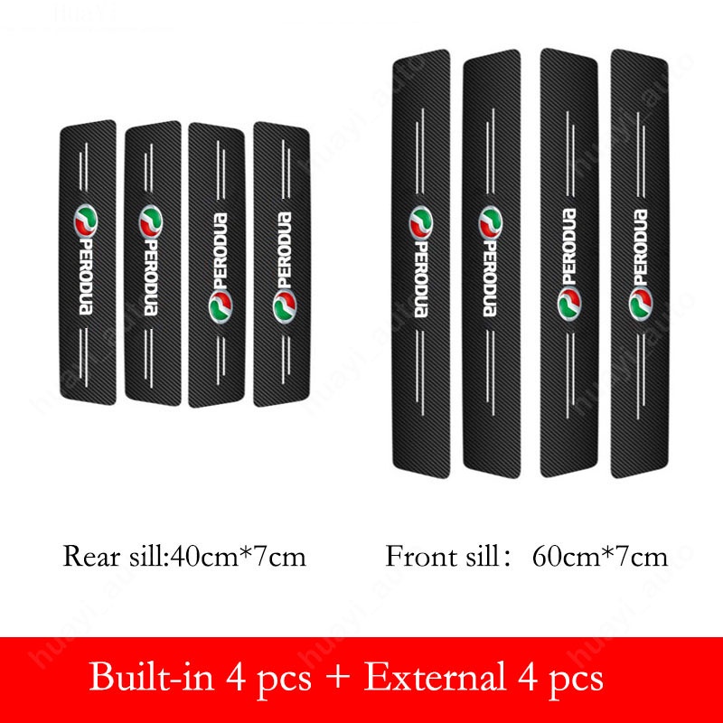 Perodua Stiker Kusen Pintu Mobil Anti Gores Serat Karbon Kulit Sticker Trunk Protector Stiker Untuk Perodua Viva Bezza Axia Ativa Aruz Alza Myvi Kancil Aksesoris