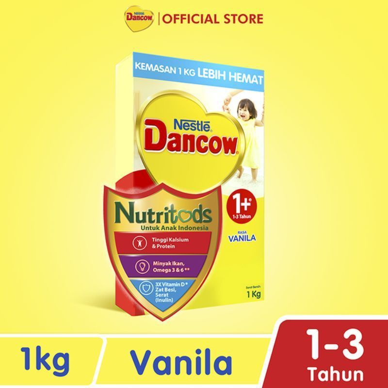 

Dancow 1+ vanila/madu/coklat 1000 gram