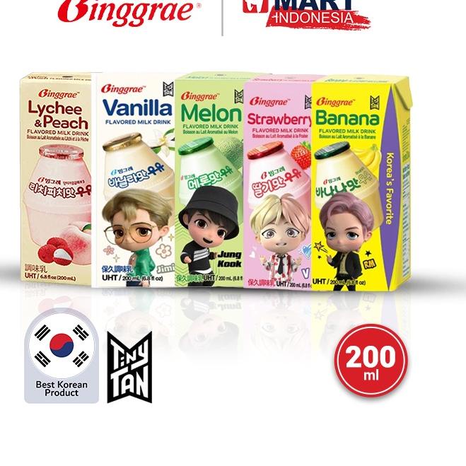 

>V44859) [HMART] Binggrae Banana Flavored Milk Drink 200ml