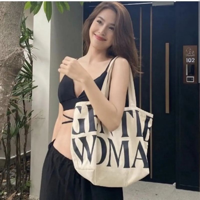 Tas Totebag GENTLE WOMAN BIG - Tas Korea - Tas Wanita - Tote Bag