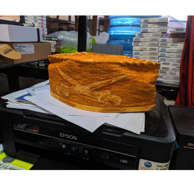 Stok Terbaru Peci Habib bahar Kulit kayu Honai / Peci Kulit Kayu Waru Murah