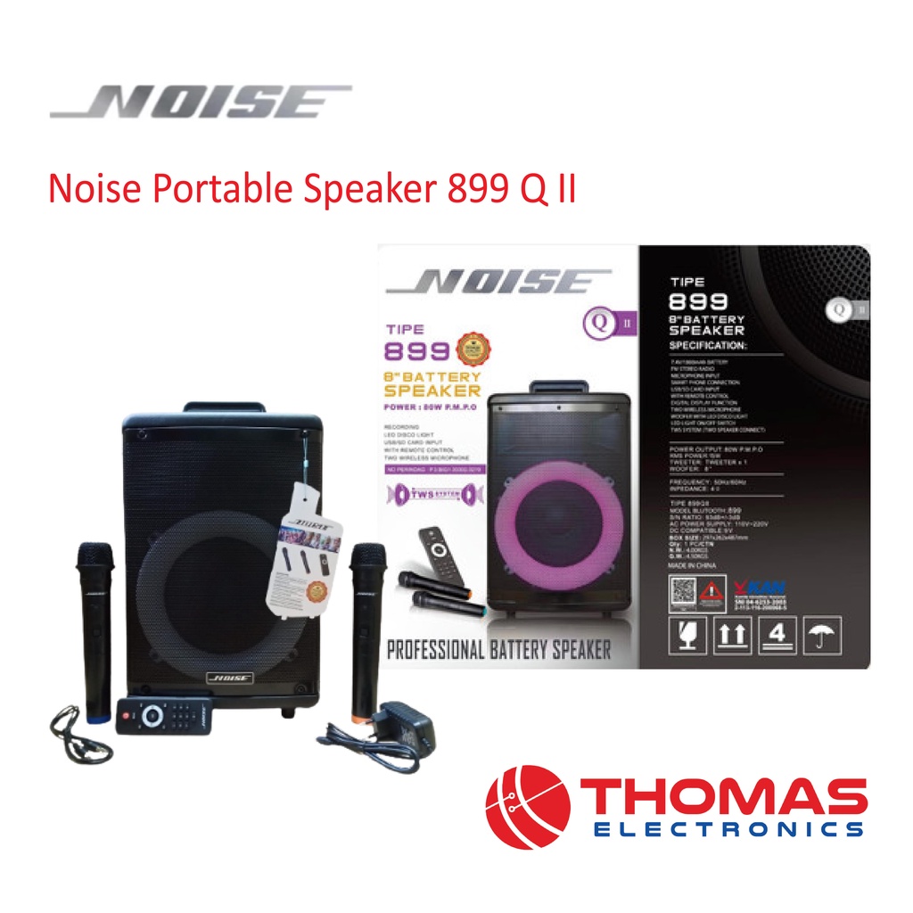 Noise Portable Speaker 8 Inch 899 Q II Bluetooth 899QII Garansi Resmi