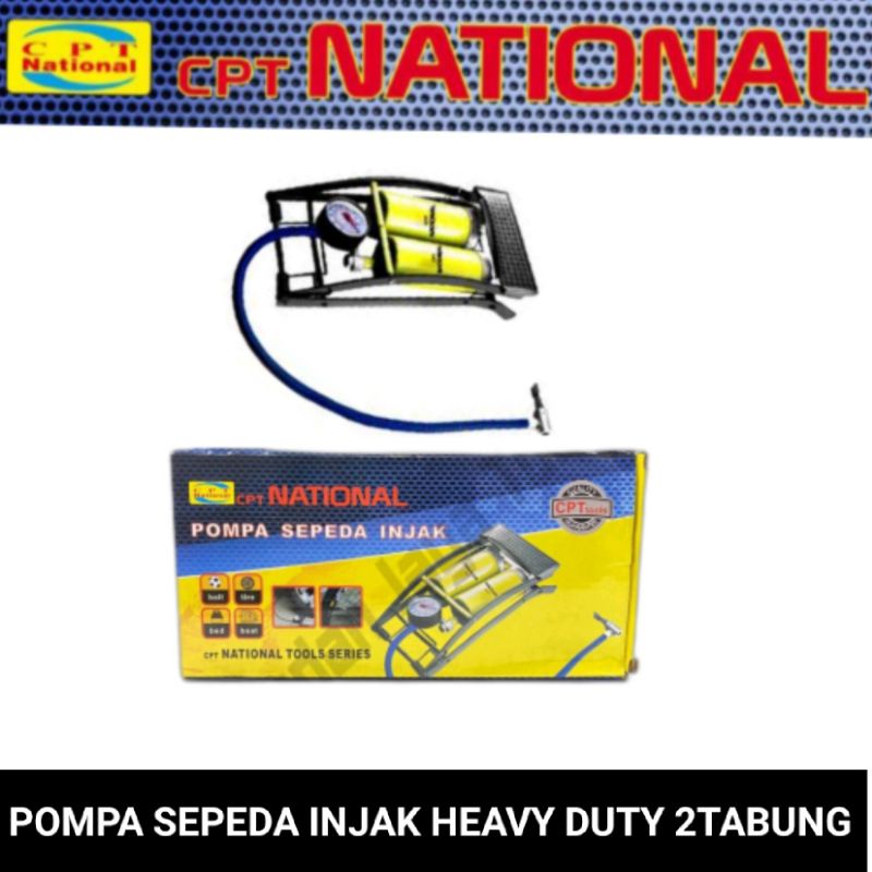 pompa injak / pompa sepeda / motor / mobil heavy duty cpt national