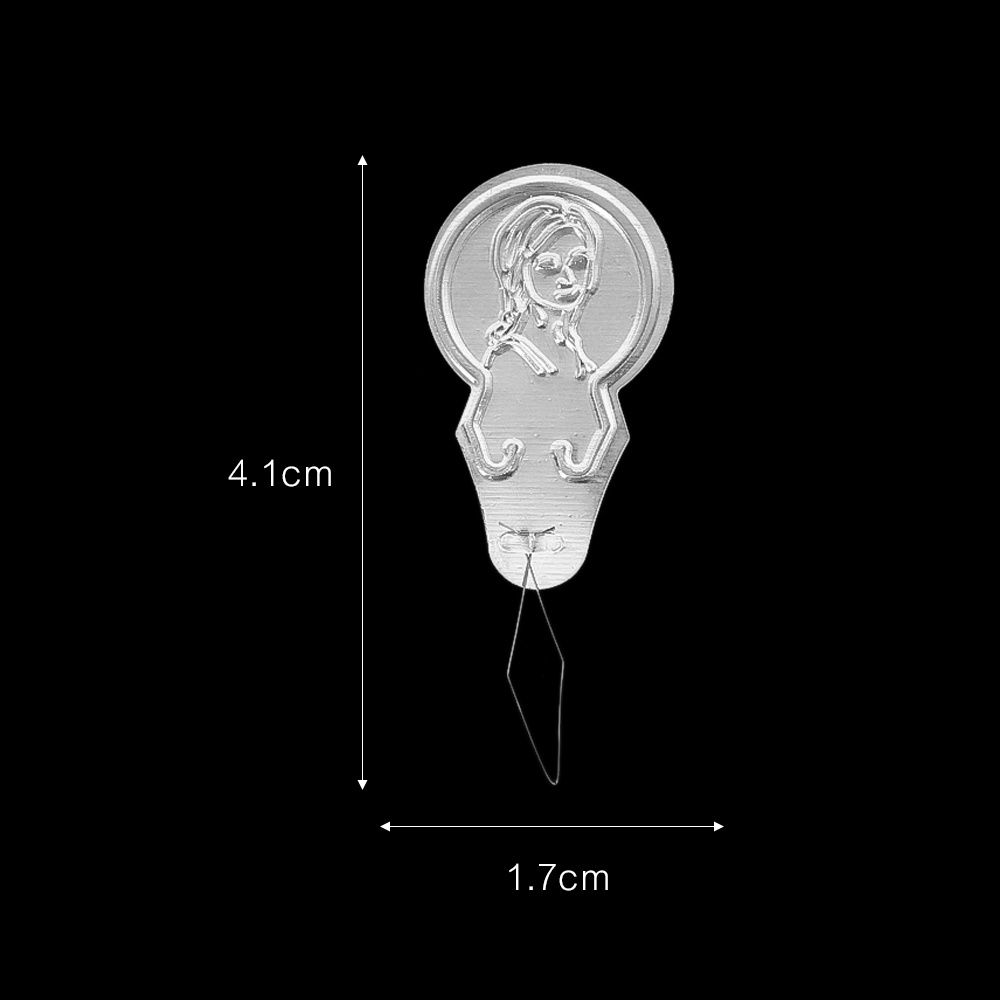 Jarum Manik-Manik Threaders/Alat Membuat Perhiasan Peralatan Silver Tone Bow Wire Aluminium Sewing Needle Threader