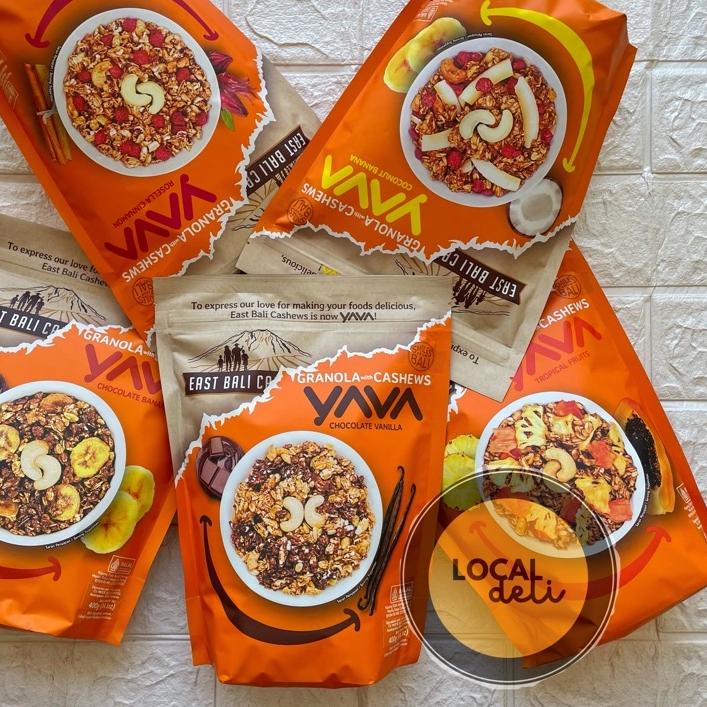 

➭ EAST BALI CASHEWS GRANOLA 400 GRAM CHOCOLATE VANILLA, COCONUT BANANA ✭