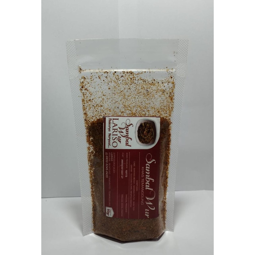 

Sambal Wur LARISO Temanggung 50 gram