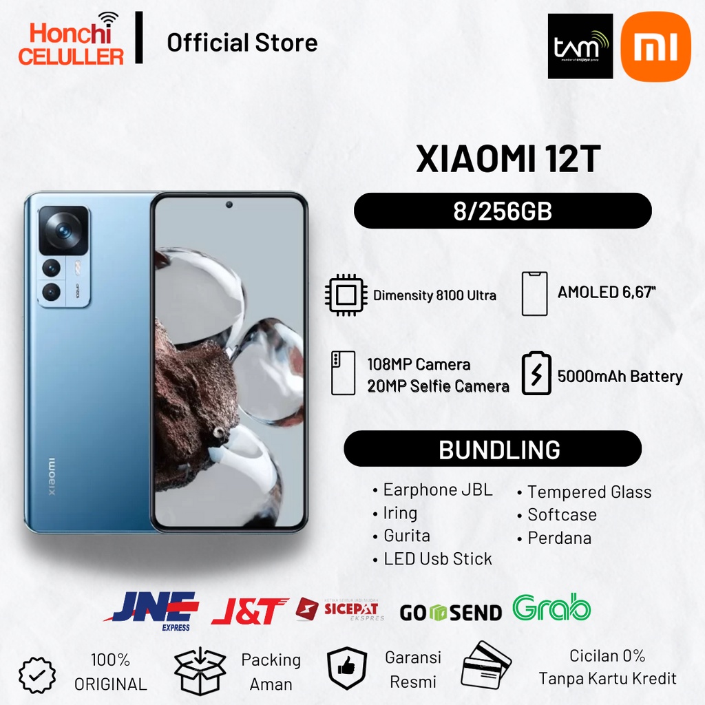 XIAOMI 12T 8/256 GB GARANSI RESMI XIAOMI INDONESIA