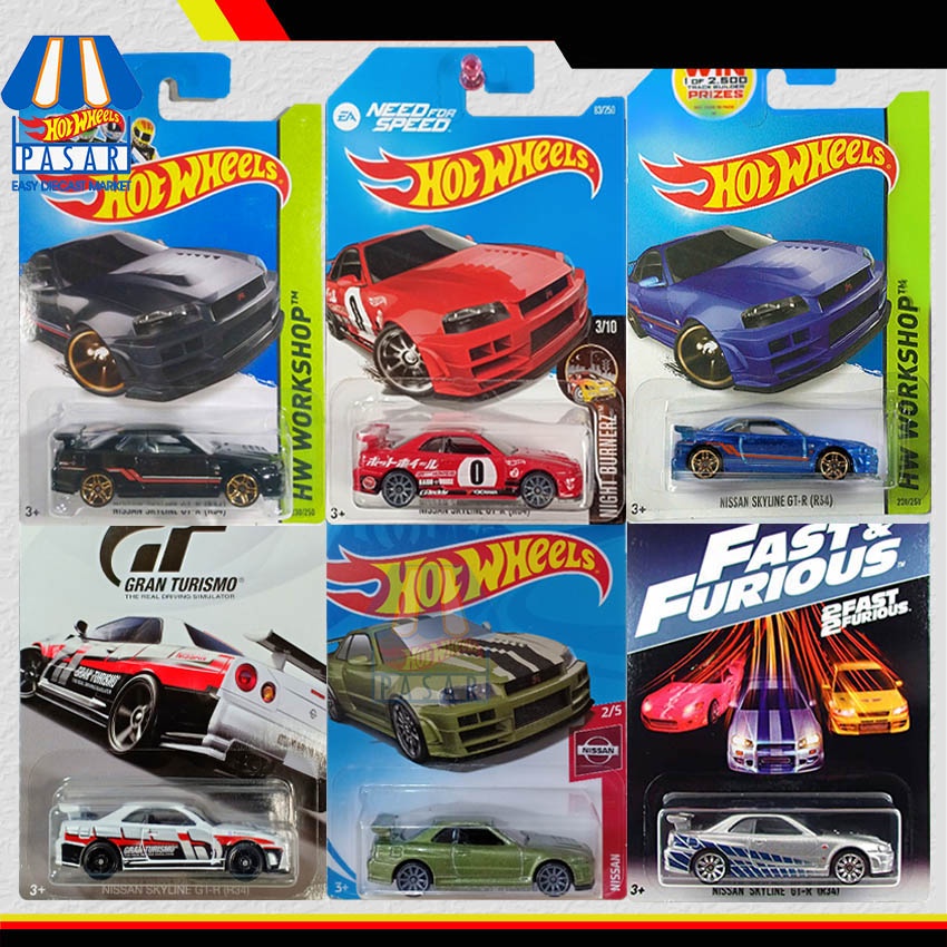 HOT WHEELS NISSAN SKYLINE R34