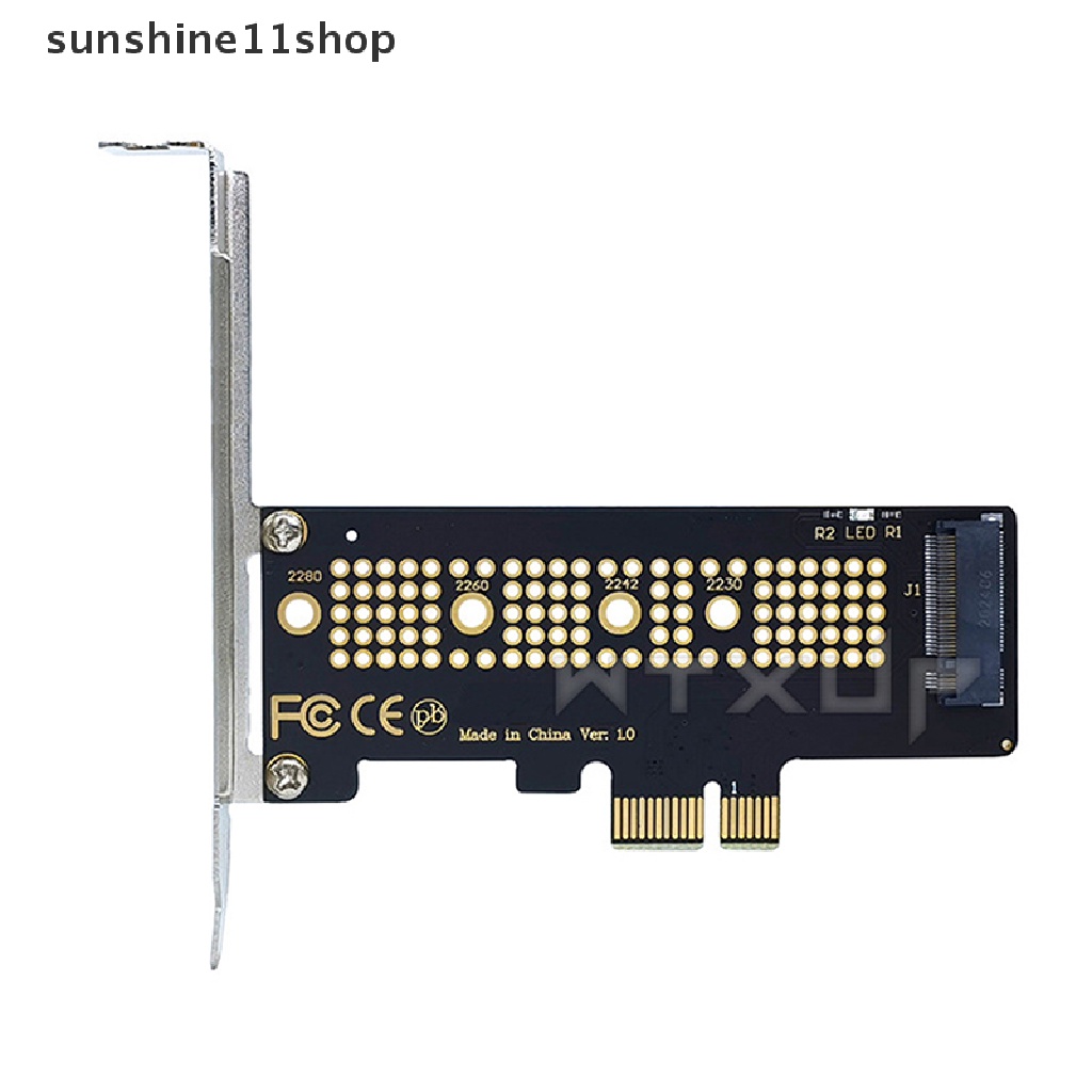 Sho NVMe PCIe M.2 NGFF SSD To PCI-E X1 Adapter Card PCI-E M.2 Dengan Adaptor N