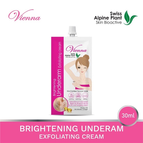 VIENNA BRIGHTENING UNDERARM EXFOLIATING CREAM 30ML - PEMBERSIH DAKI