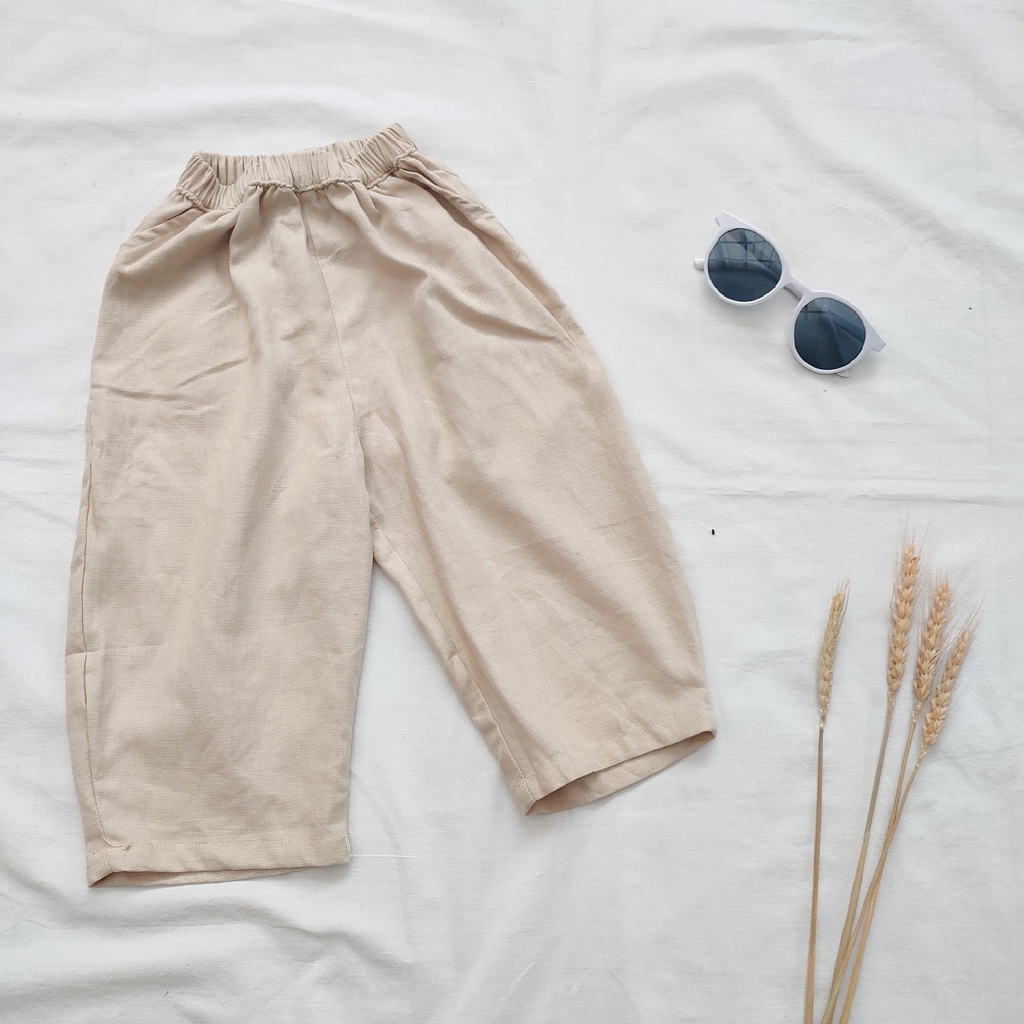 Littlepopy Harem Pants - Celana Panjang Linen Anak Cowo Laki-Laki Korea Murah