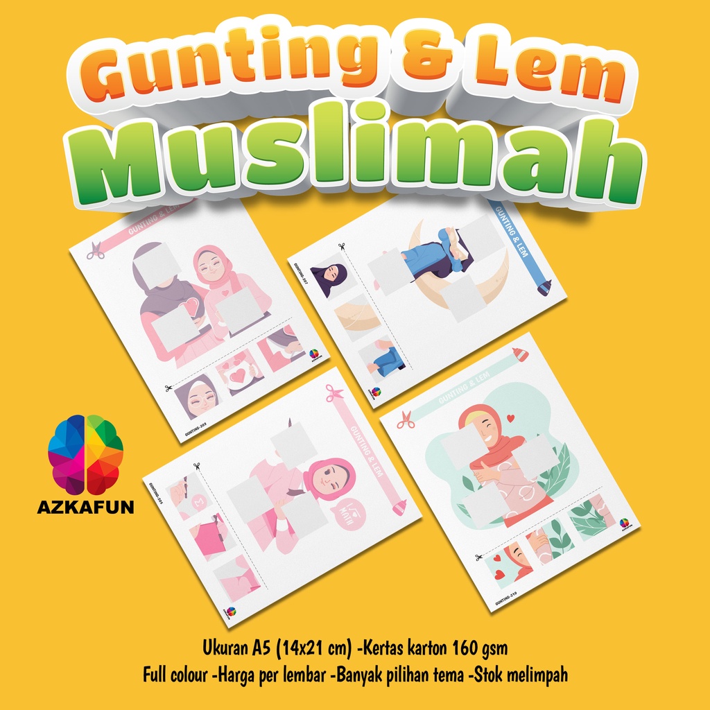 

Lembar aktivitas MUSLIMAH - Aktifitas Gunting dan Lem