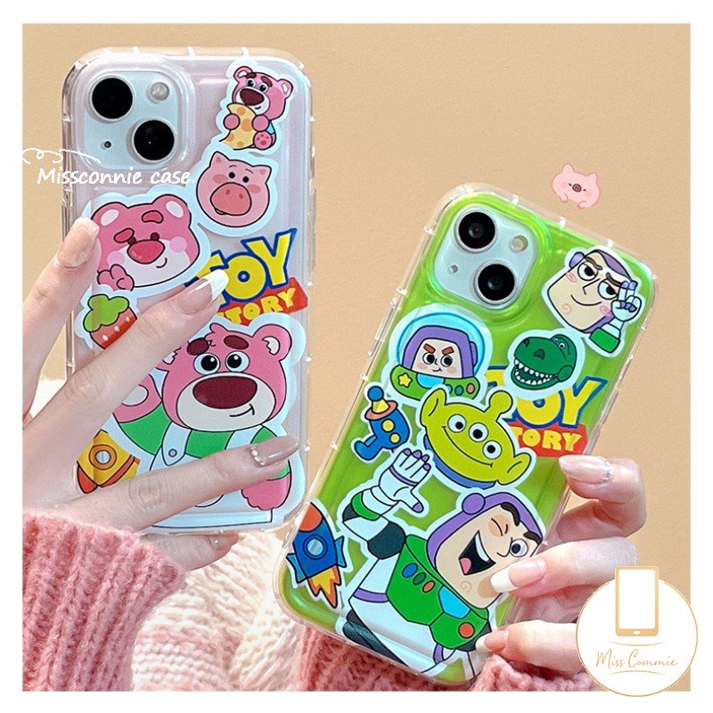 Case Airbag Beruang Strawberry Lucu Manyo Untuk Samsung A13 A04s A34 A54 A22 A14 A21s A10s A20s A12 A04 A50 A04E A02s A03 A30s A50s A30 A20 A32 A52 A11 A23 A03s A52s Buzz Lightyear Case