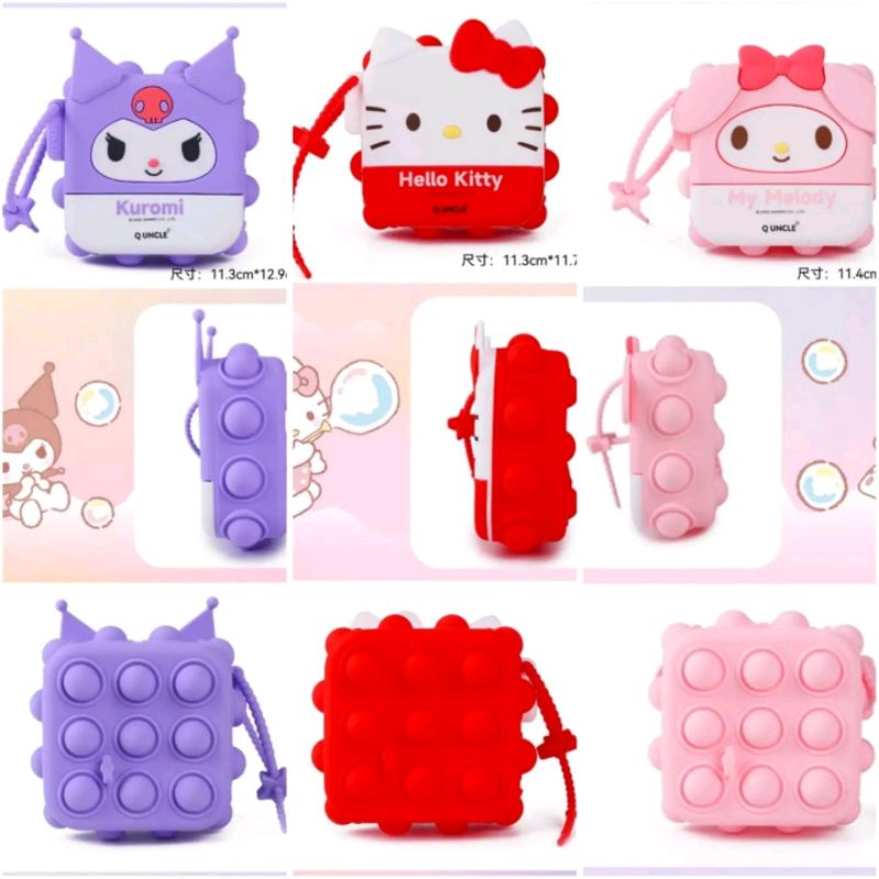 Mainan Pop It Kuromi Melody Hello Kitty