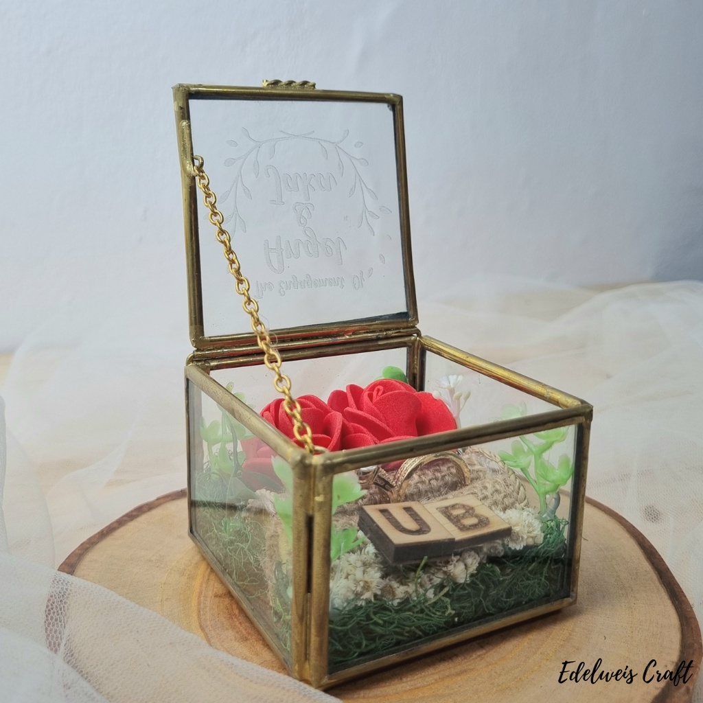 RING BOX/ KOTAK CINCIN/ BOX CINCIN/ RING BEARER/ TERARIUM BOX MINI