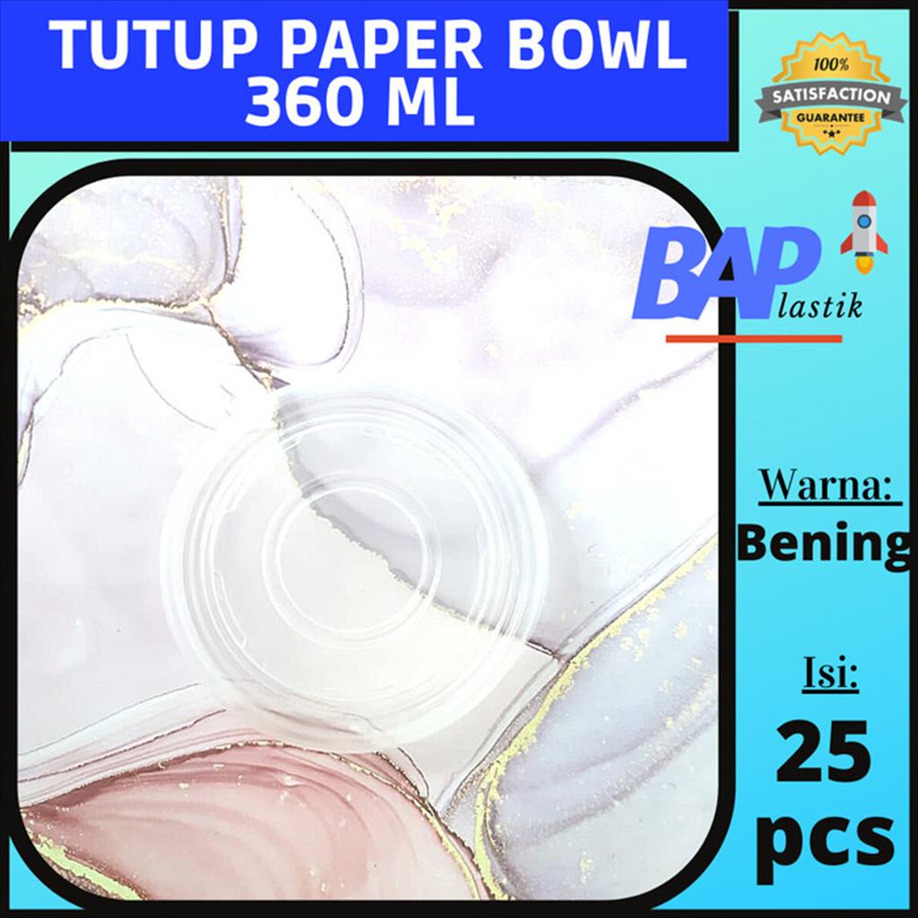 Tutup Paper Bowl 360 ml (AYAM) / Tutup Mangkok Kertas / Tutup Mangkok Bakso