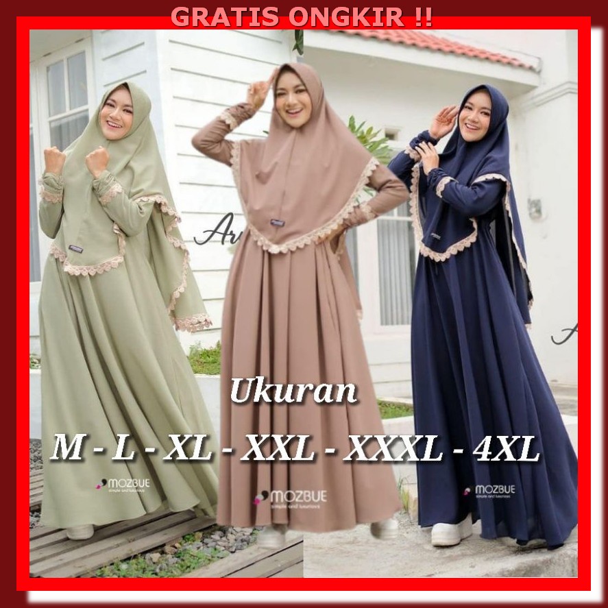 Gamis Terbaru 2023 Lebaran Wanita Jumbo Baju Murah Fashion Muslim Keki Arumi Syari Gamis Syari Uku