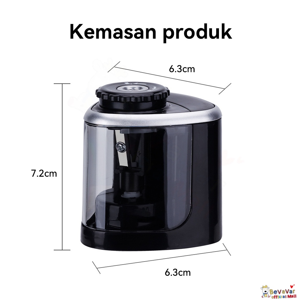 BEVAVAR Rautan Pensil Elektrik/Rautan Pensil Putar/Serutan Pensil Elektrik