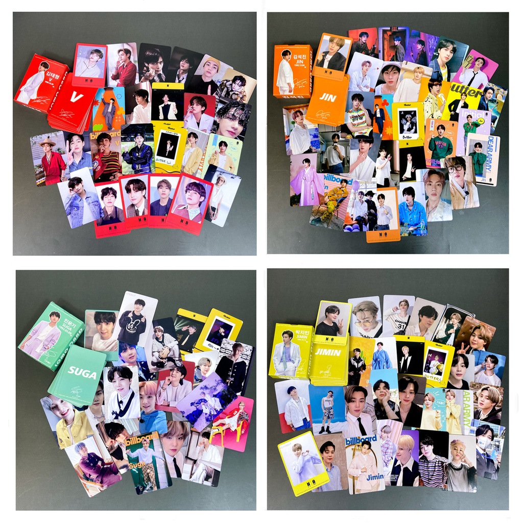 55pcs/box Bangtan Boys Album DYNAMITE Butter Photocards V JK RM JIN JIMIN H-HOPE SUGA Lomo Kartu B T S Kpop Postcards