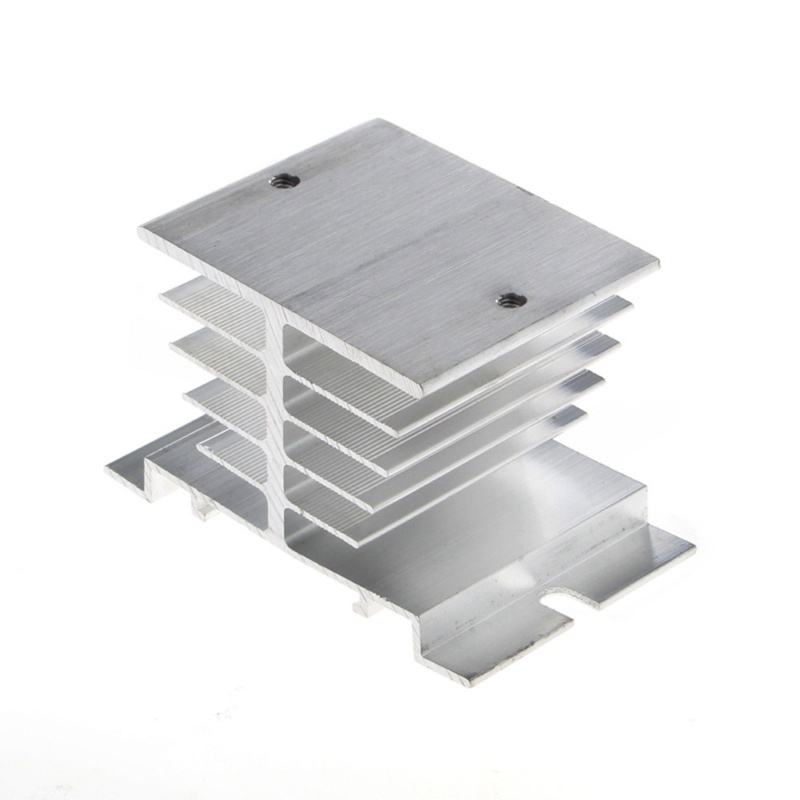 Bt 1Pc Relay Single Phase Solid State SSR Heat Sink Radiator Pembuangan Aluminium