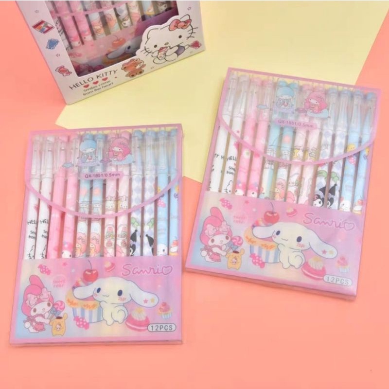 

Terlaris ✨ -(snowandbelle) set pen isi 12 bisa dihapus- 2.2.23