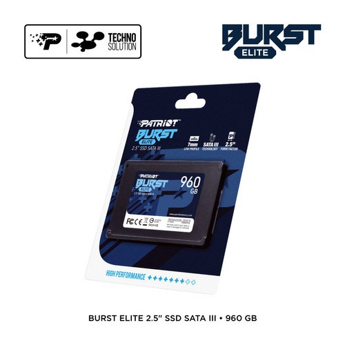 Patriot BURST ELITE 2.5&quot; SSD SATA III 120GB, 240GB, 480GB, 960GB 6Gb/s