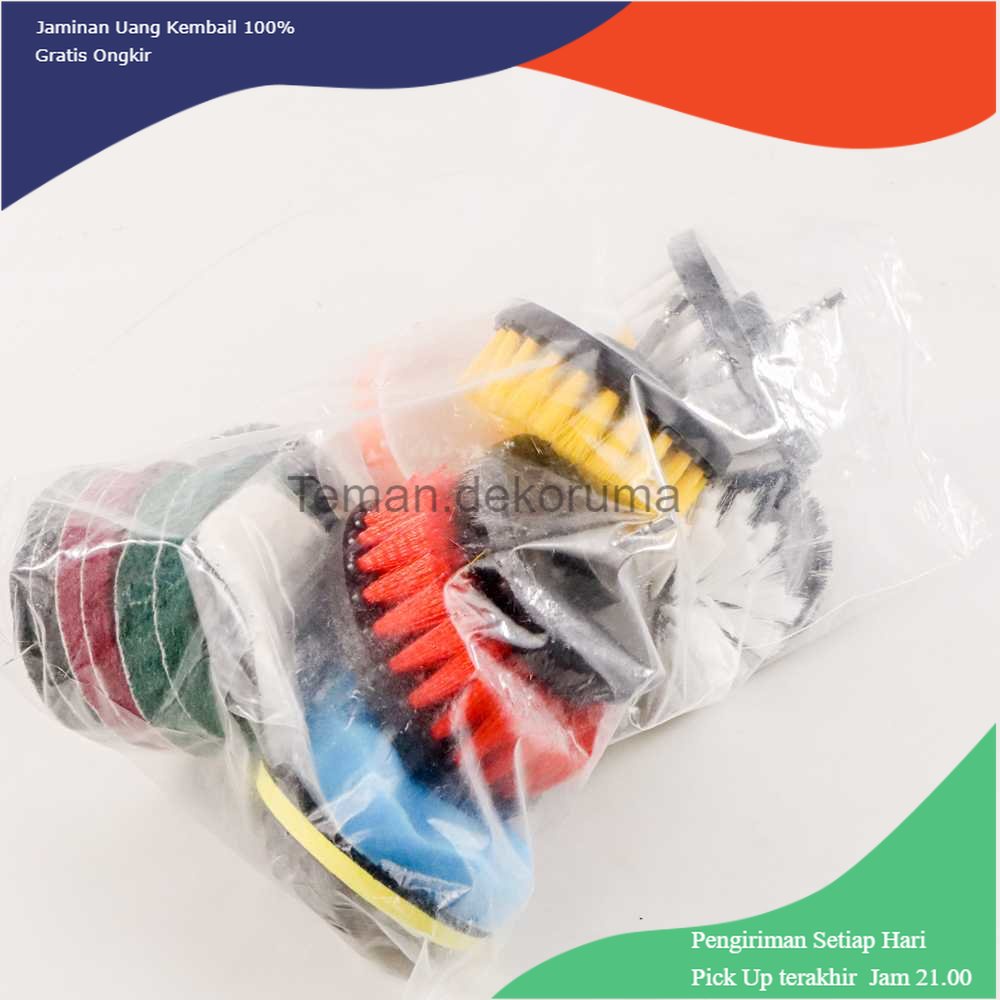 TD - SKT UNTIOR Kepala Sikat Pembersih Brush Car Polisher Kit 23 PCS - CB-031