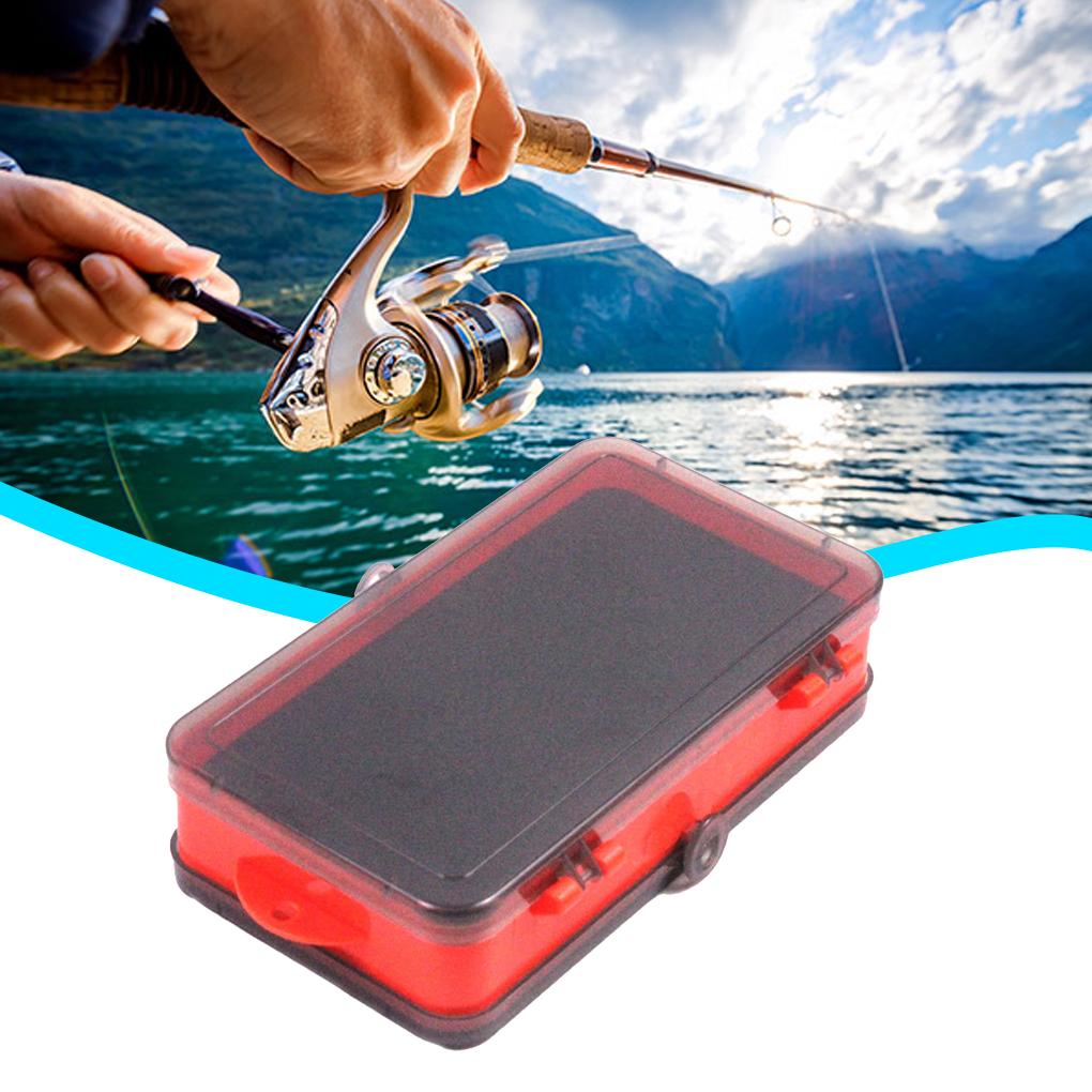 Huit Kotak Pancing Penyimpanan Umpan Lure Dua Sisi Tackle Tray Tools Container Clear Hook Gear Outdoor Grids Praktis Portable