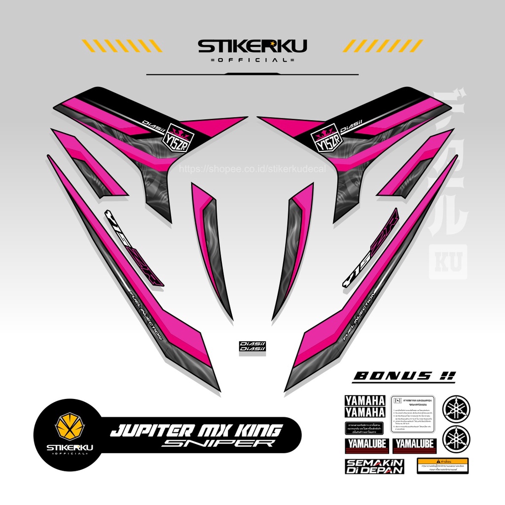STICKER EDISI Y15ZR EDISI ZR PART 2 / YAMAHA SNIPER 150 MXI / DASAR WARNA / STRIPING YAMAHA Y15ZR /
