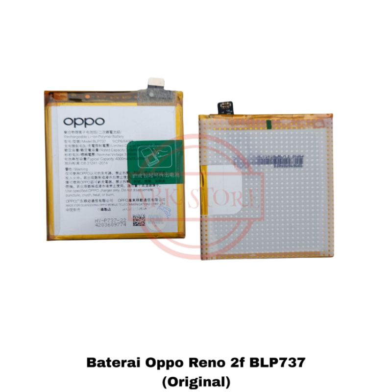 BATERAI BATTERY OPPO RENO2 F / RENO 2F BLP737 ORIGINAL BATRE